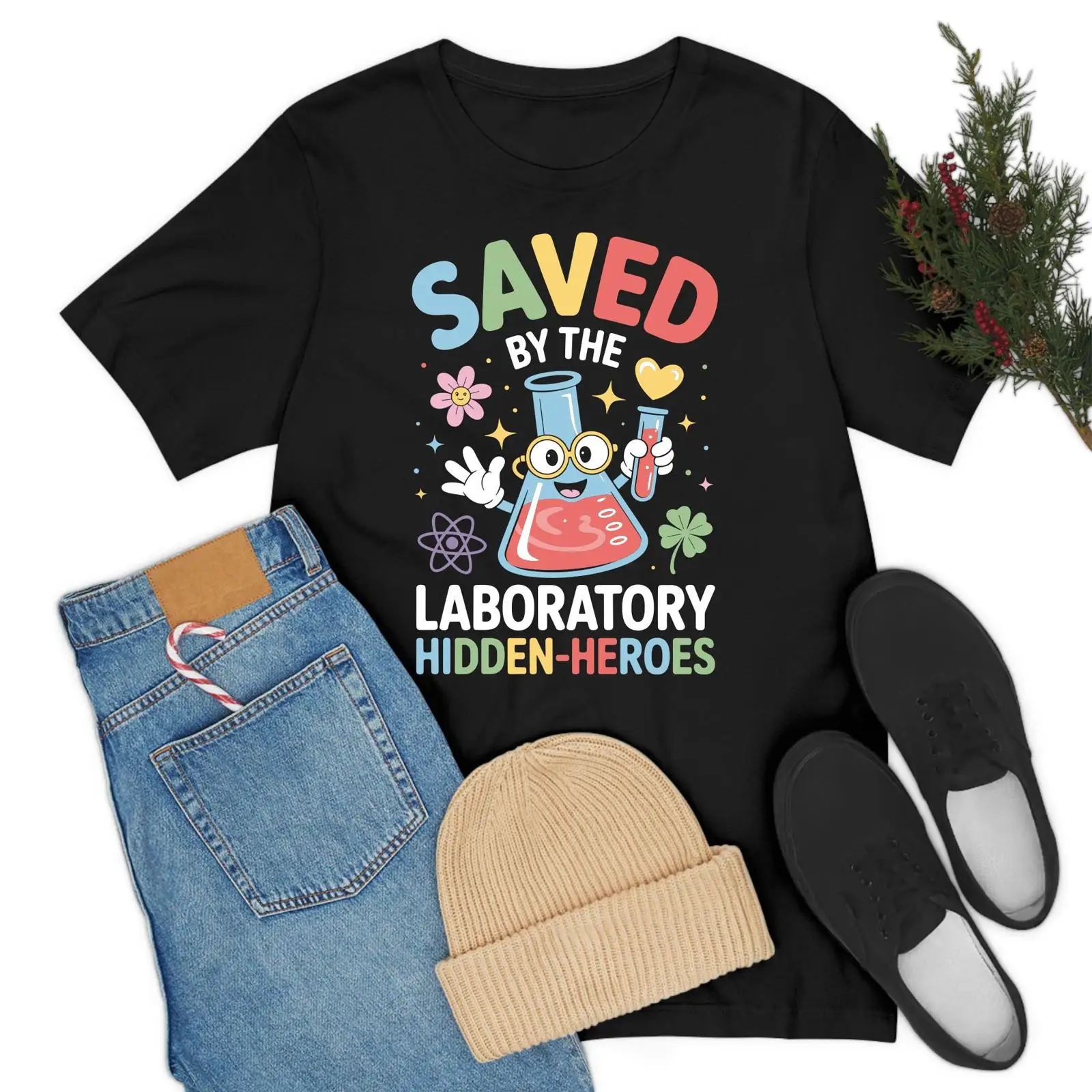 Medical Lab Graphics - Футболка Laboratorio Hidden Heros Lab Week