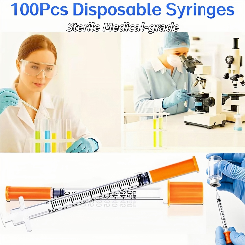Набор из 100 одноразовых шприц – обзор и цена Medical Lab