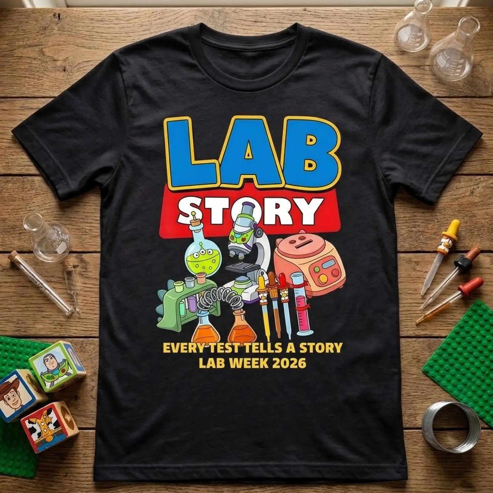 Футболка Lab Week 2026 с принт – обзор и цена Medical Lab Graphics